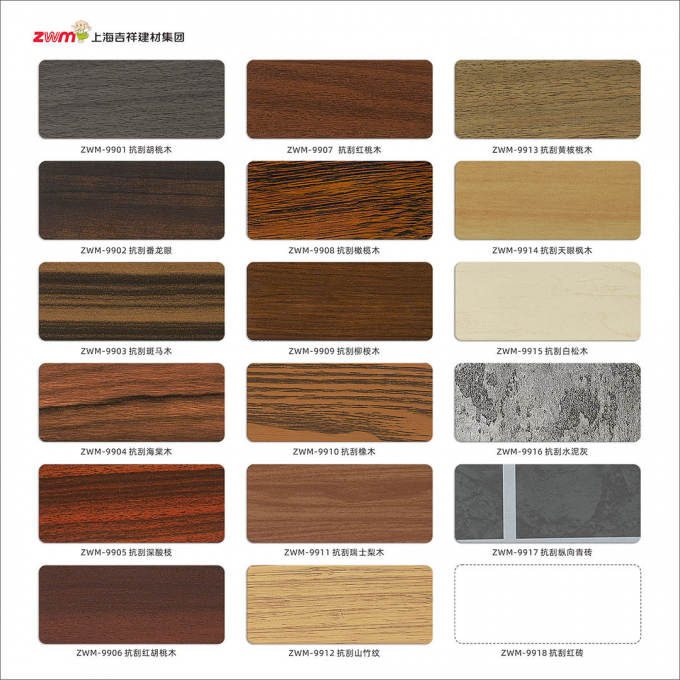 100'den fazla Boyut ve Renk UV Baskılanabilir Kaplama Aludong Marka ACP Alüminyum Kompozit Panel İşaret Dekorasyonu 9