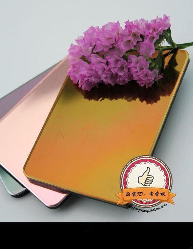 Alüminyum Kompozit Panel 0.04mm Gümüş Ayna Dönüşümü Maksimum Uzunluğu 6000mm ISO Sertifikalı