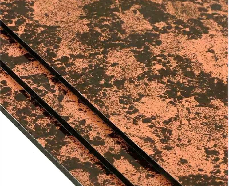 Yüksek Sertlik Mermer Alüminyum Kompozit Paneli Mimarlık Dekorasyonları için Mükemmel