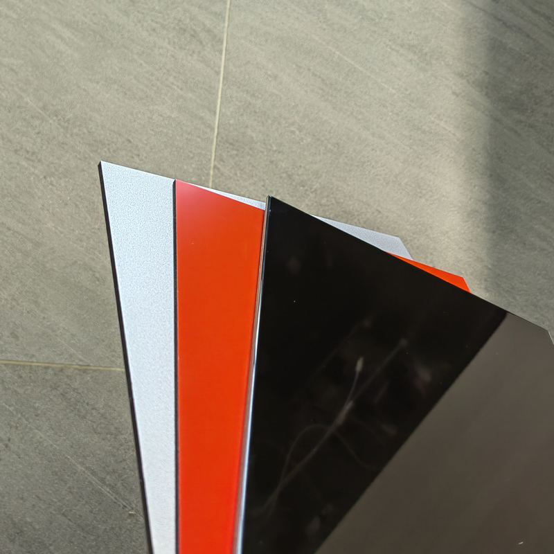 Alucobond PVDF Alüminyum kompozit paneli, kırılmaz çekirdeği ve parlak yüzey finişi ile