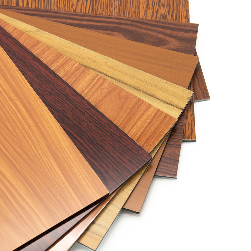 Secure Packaging Wood Aluminium Composite Panel 4mm, PVDF Coating, Sound Insulation for Airport Wall Panel Alucobond Grade