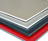 1250mm * 3050mm PE Alüminyum Kompozit Panel Perde Duvarları İçerideki Sığınaklar İçin