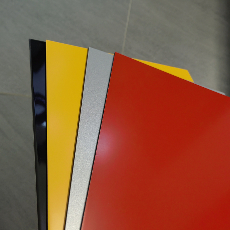 Perde duvarı ve dış kaplama için 1500*5000*4mm PVDF Alüminyum Kompozit Panel Acm