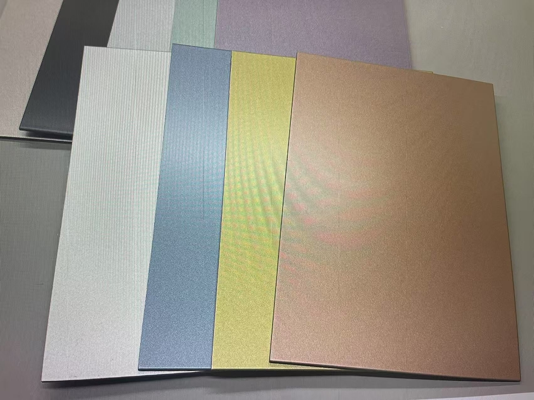 Koruyucu Nano-PVDF Kaplama Mimarlık Dekorasyonları İçin Fırçalı Alüminyum Kompozit Paneli