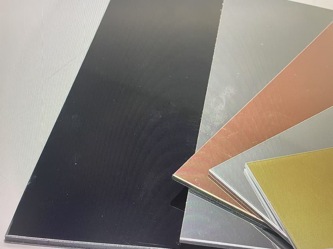 Koruyucu Nano-PVDF Kaplama Mimarlık Dekorasyonları İçin Fırçalı Alüminyum Kompozit Paneli