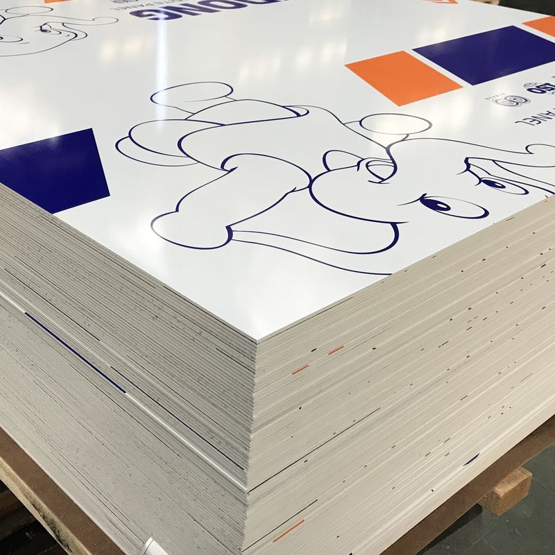 4*0.50mm A2 Sınıfı Yanmaz Alüminyum Kompozit Panel cephe, perde duvarı için