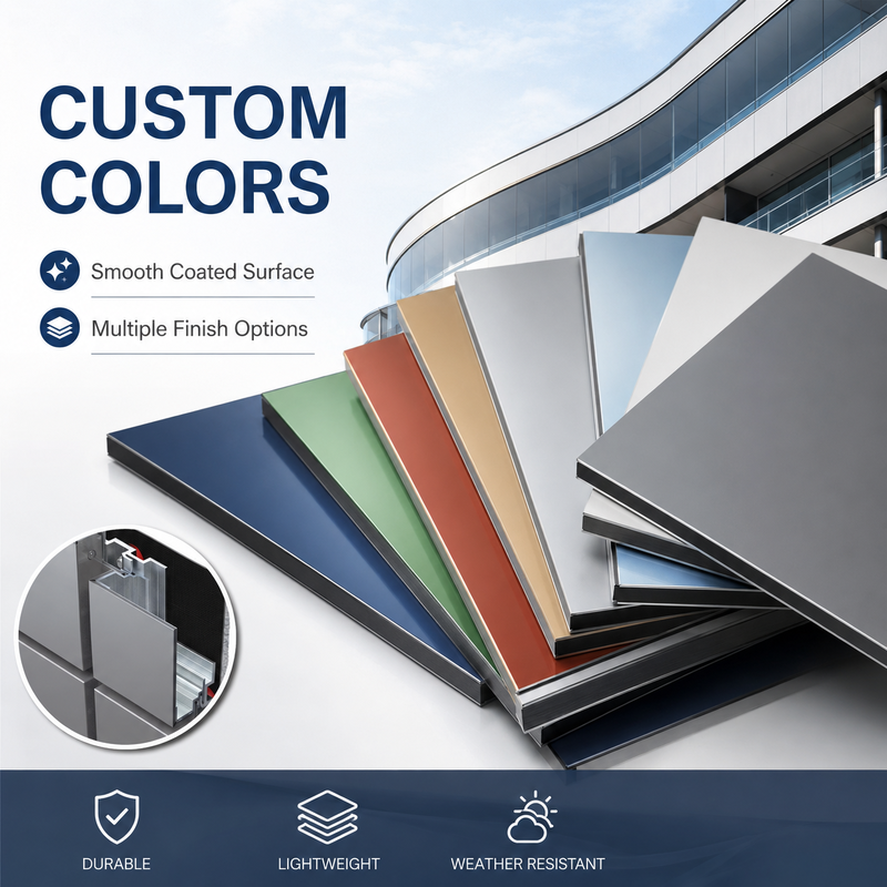 Özel Boyutlu ACP Alucobond Çizim Alüminyum Kompozit Panel Perde Duvarları için Perde Duvarları İçerideki Sığınak