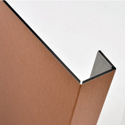 stokta 1220*2440mm fırçalanmış alüminyum panel PVDF kaplanmış, perdeler için hava durumuna dayanıklı ISO 9001Factory