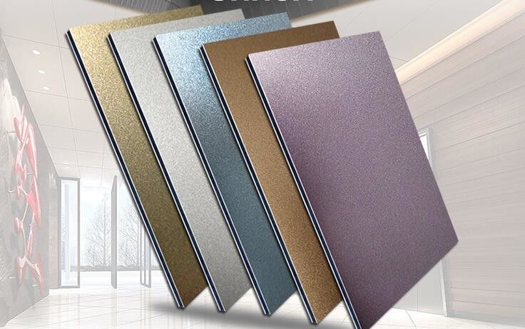 ACP Alucobond Çizim Alüminyum Kompozit Panel For Billboard Cladding Curtain Wall Indoor Shelter