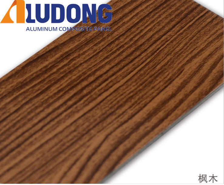 OEM Özel 1220*2440mm ACM Panel PE PVDF Kaplama, Ahşap Tanesi Seçeneği, Tavan ve İç Dekorasyon Fabrika Fiyatı