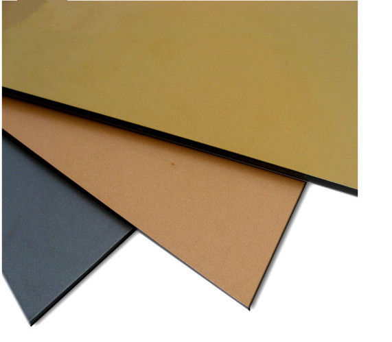 Aynalı cilalı alüminyum paneli 0.04-0.5mm Polietilen çekirdek 30%-70% Parlaklık 1220-2000mm ISO sertifikalı