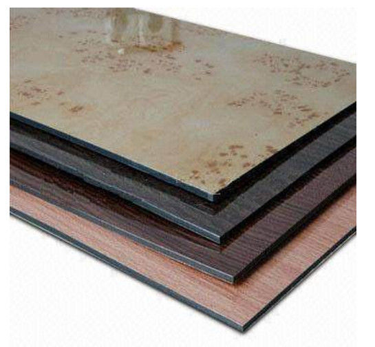 Güvenli Paketleme 3mm Mermer Damarı ACM/ ACP PE PVDF Kaplama, Kolay Temizlik ve Mutfak Backsplash için Çizilmeye Dayanıklı Stokta Var