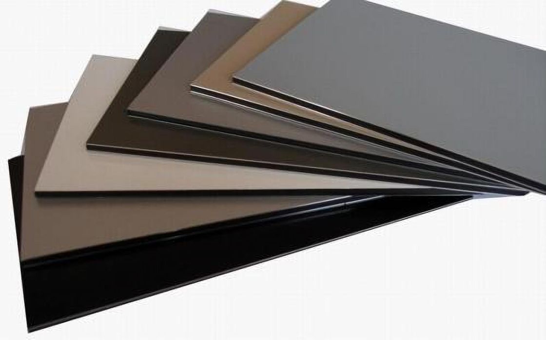 Reklam Fascia 1250mm 1500mm PVDF ACP Alucobond Çizim Alüminyum Kompozit Panel Perdeler için Perdeler İçerideki Sığınak