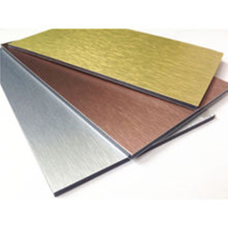 Reklam Fascia 1250mm 1500mm PVDF ACP Alucobond Çizim Alüminyum Kompozit Panel Perdeler için Perdeler İçerideki Sığınak