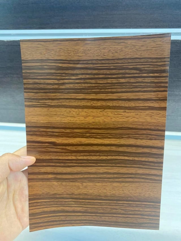 Ahşap Renkli PVDF Alüminyum Kompozit Panel 1.57m Genişlik