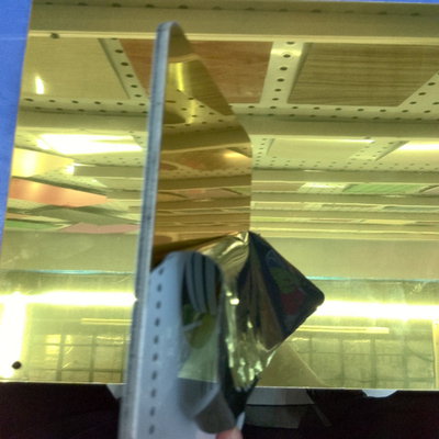 Alüminyum Kompozit Panel Ayna Yüksek Parlaklık 6000mm Uzunluk Polietilen Çekirdek 3-6mm